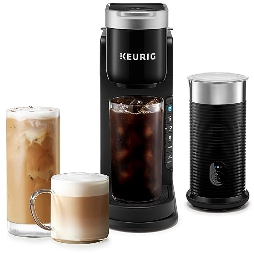 Keurig K-Café Barista Bar Single Serve Coffee Maker and Frother, with 3 Brew Sizes, Hot and Cold Coffee Capabilities, 2oz Coffee Shot Button, Black