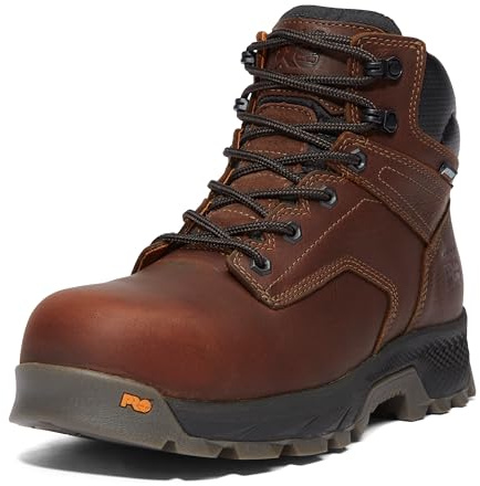 Timberland PRO Men's TiTAN EV 6 Inch Composite Safety Toe Waterproof Industrial Work Boot, Teak Trailblazer Brown-2024 NEW, 17 W US