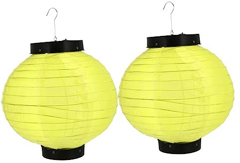 Homoyoyo 2pezzi Lanterna Giapponese Sospesa Stile Rotondo Decorazione Per Ristoranti e Feste Design Atmosfera Calda e Accogliente