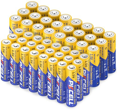 Pile AA, 1,5V Carbonio batterie, R6P,12 Pezzi + Pile AAA, 1,5V Carbonio batterie, R03P, 12 Pezzi, PKCELL