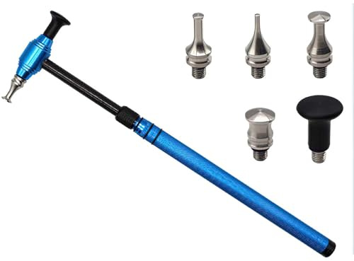 NIYATA Strumento per ammaccature, martello telescopico in lega di alluminio per riparazione ammaccature auto con 5 teste knock-down, kit di riparazione ammaccature auto, strumenti di riparazione