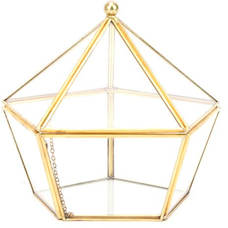 Aramox Jardinière Géométrique pour Plantes Succulentes, Conteneur de Fleurs Artificielles, Support Pratique, Couvercle Anti-poussière Décoratif adapté à la Décoration de la Maison