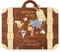 Giftota Geldgeschenk Reise - Mini Reisekoffer Holz - Reisegutschein Geschenk Verpackung Hochzeit & Reise, Reisekasse Geschenk