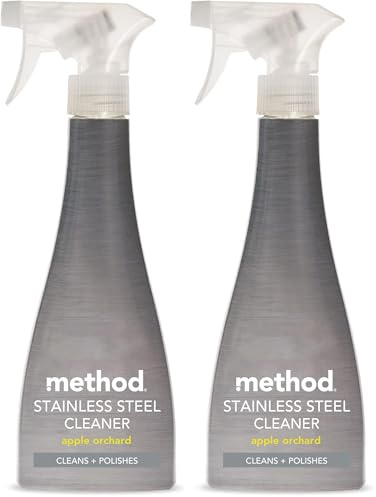 Method stainless steel cleaner, apple orchard, 354ml (Pack of 2)