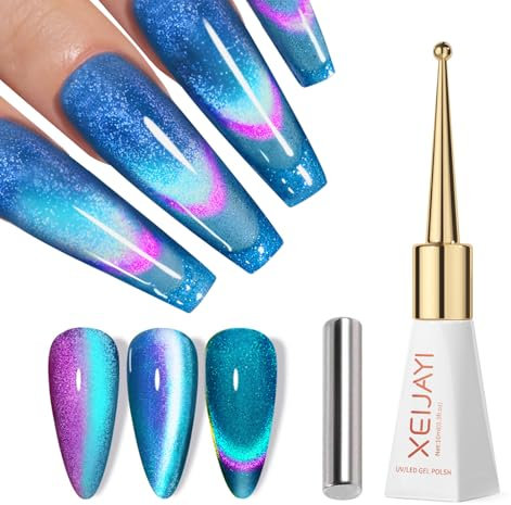 GZSYY UV Nagellack Cat Eye gel nagellack uv 10ML Cat Eye UV Gel Nagellack Magnetic Gel Nail Polish