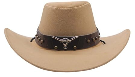 Générique Chapeau Femme Paille Western Chapeau Homme Country Mexicain Feutrine Femme Paille Pliable Far West Cowboy Femmes Chapeaux de Deguisement pour Adultes Cowgirl Noir