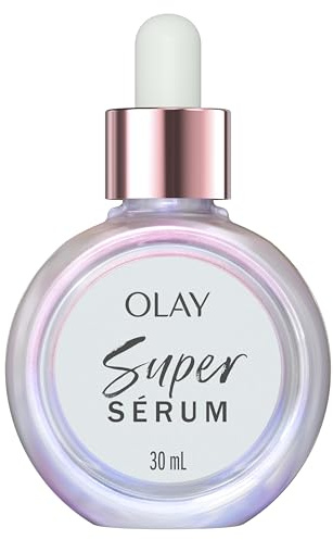 Olay Super Serum 5-i-1 fördelar, fuktgivande serum 30 ml, med C-vitamin, niacinamid och E-vitamin, skimrande och slät hud
