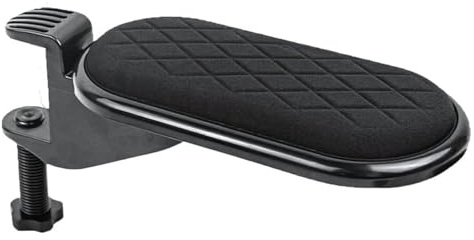 Repose Bras,Accoudoir pour Ordinateur Réglable à 180°, Accoudoir pour Souris avec Extension de Bureau Et Repose-Coude, Adapté à Une Utilisation à Domicile Et Au Bureau, Noir