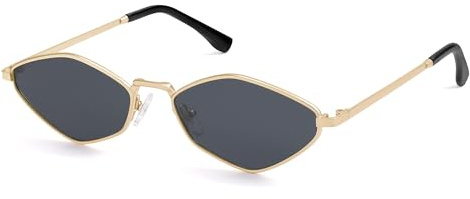 SOJOS Occhiali da Sole Moderni Piccoli Polarizzati Donna Uomo Vintage Stretti Design Irregolare UV400 SJ1233, Grigio