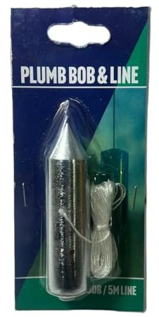 BeeSavvy Plumb Bob & 5M Line Set, Vertical Alignment Tool,Lightweight, Tool for Construction, Carpentry, Masonry, Surveying & Home Renovation Projects, Accurate, Reliable & Easy to Use, 1129
