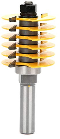 1/2 Inch Shank Finger Glue Joint Router Bit Wood Chisel Milling Cutter with Bearing for Woodworking Carpenter