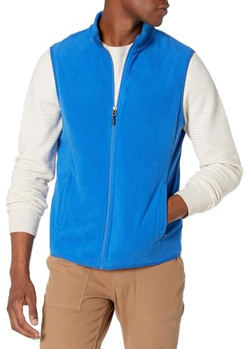 Amazon Essentials Men's Full-Zip Polar Fleece Vest (Available in Big & Tall)