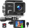 Surfola Action Cam 5K 30 fps, 20 MP WiFi Unterwasserkamera 40M Wasserdicht EIS Bildstabilisierun, Helmkamera