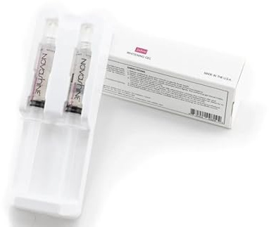 Novashine Teeth Whitening Gel Syringe Refill Pack 2X 5ml Syringes, No Sensitivity, Use with Novashine LED Light