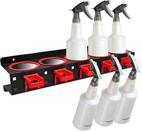 Porte-outils de lavage de voiture, support mural pour flacons pulvérisateurs, étagère à outils de jardin, organisateur d'outils de nettoyage de voiture, support de rangement pour garage, lieu de