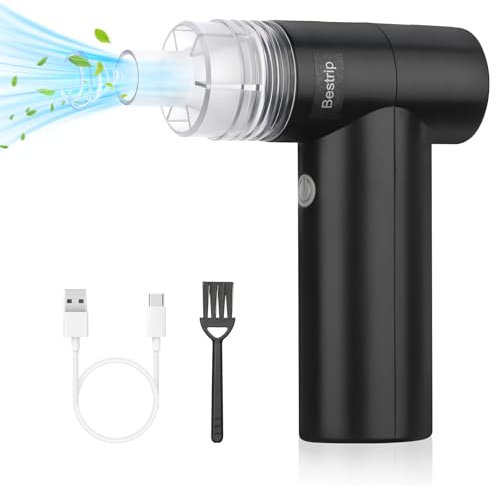 Elektrische Staubgebläse für PC Reinigungsset, 4-Gang 85000 U/min, Druckluft Compressed Air Duster mit 3300mAh Akku, USB Wiederaufladbar Druckluftspray PC Reinigung für Laptop, Tastatur, Auto, Sofa
