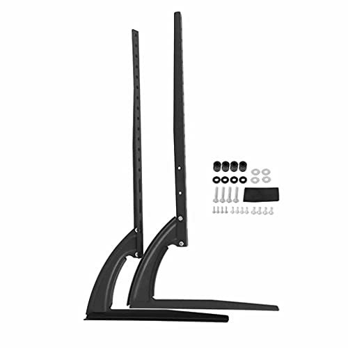 Universal TV Stand - Adjustable Swivel TV Cart for 14-43 Inch Screens Portable Free Standing Mount Holds Up to 44lbs Mobile Display Stand for Home & Office