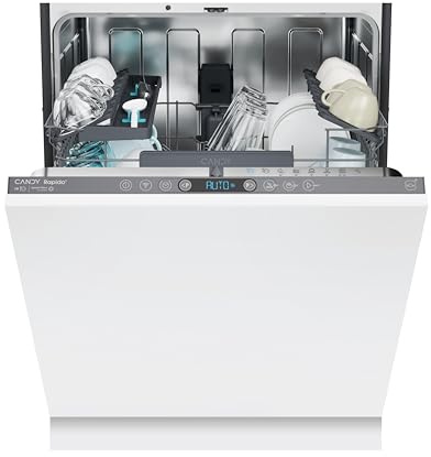 Candy Integrated 60cm Dishwasher, 14 Place Settings, B Energy Rating, WiFi & Bluetooth Connectivity, Anthracite Bezel - CI 4B4F0A-80