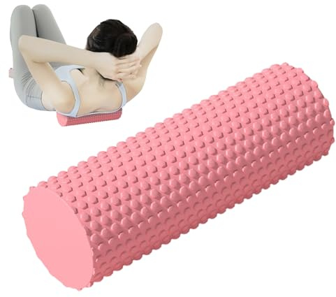 Yogarulle i skummaterial 30 cm Utrustning för Djupvävnadsmassage | Pilatesrulle i skum för djupgående muskelmassage, ben, lår, vader, armar, kropp, träning, Pilates, gym, , kontor