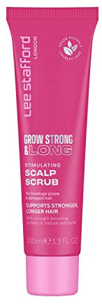Lee Stafford Hair Growth Scalp Scrub | Grow Strong & Long Collection - Best Stimulating Regrowth Exfoliator Treatment, Great for Cleansing & Purifying for Dry, Dandruff, Damaged Hairs, 100ml