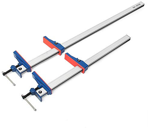 Sargentos Carpintero 24/36 pulgadas F Tipo Abrazadera Barra de abrazadera Pesado Tenedor de agarre Lanzamiento paralelo Pinzas de madera Mano DIY T Barras de madera Abrazaderas para la carpintería Sar