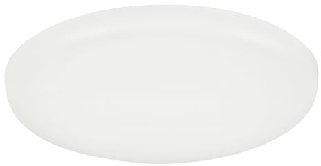 Eglo Rapita Lámpara de techo led, empotrable redonda, fabricada en aluminio y plástico blanco, foco empotrable en blanco cálido, diámetro de 10 cm