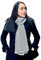 Mountain View Fabrics Luxuriöser, weicher nepalesischer Kaschmir/Pashmina – Schal / Stola für Männer und Frauen (Einheitsgröße)., Schwarz/Weiß, Zick-Zack, 82.5 in x 27.5 in