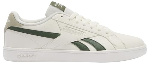 Reebok Baskets rétro en Cuir Blanc Court, Chalk Craie en plâtre Vert, 42 EU