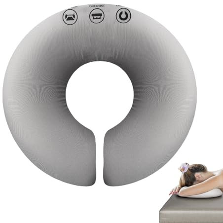 BORDEAG Coussin De Massage En Forme De U, Coussin De Massage Pour Le Visage, 28,8 * 7,5 Cm Appui-Tête De Lit De Massage, Pour Les Tables De Salons De Lit De Massage(Gris)