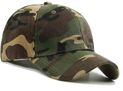 ZHAOYCSH Camouflage Baseball Cap - Unisex Adjustable Camo Sun Hat for Men & Women, Classic Outdoor Sports Cap with UV Protection, for Camping, Fishing, Hiking, Golf (1PC)