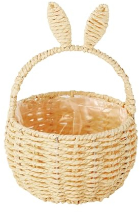 Generico Piccolo Cestino Pasquale Con Manico, Cestino Pasquale Per Bambini, In Rattan, Per Matrimoni, Per Festival, Feste, Matrimoni, Fotografie, Accessori Di Scena 2026