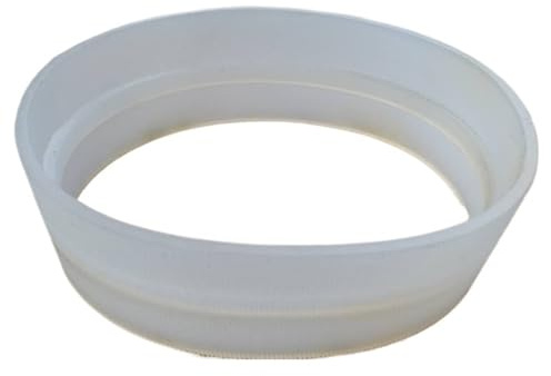 Scooter Drivbälte Omkrets: 420 Mm Bredd: 60 Tjocklek: 8 Personsökare Bandtransportband Silikon Friktionstyp Separeringsmaskin(330x54mm-white)