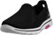 Skechers Go Walk 5, Zapatillas sin Cordones Mujer, Black Textile Hot Pink Trim, 38 EU