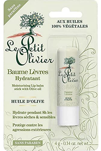 Le Petit Olivier Baume Lèvres Hydratant Huile d’Olive Sans Paraben 4g (lot de 3)
