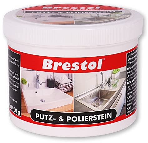 PUTZSTEIN 900 g Dose - Putzpaste Allzweckreiniger mit Citrusduft hinterlässt einen Abperleffekt in der Küche und im Bad - Universalreiniger Polierstein