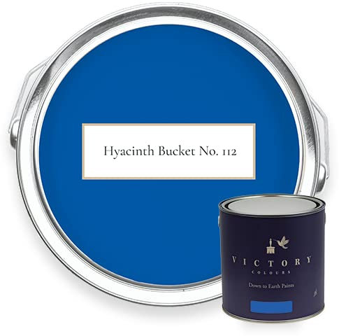 Victory Colours Hyacinth Bucket | Blue Paint | Olenka Design - 2.5 Litres - Matt Emulsion