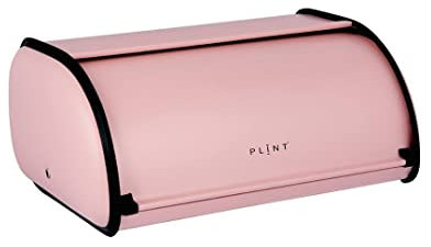 PLINT Bread Box with Stainless Steel Body Metal Home Storage Bin For Kitchen Counter, Extra Large Bread Bin with Sliding Lid, Bread Box Holder with Lid, Bakery Storage Container, Rose Color