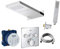 vanvilla Duschset mit Unterputz Armatur Grohe SmartControl Thermostat und vanvilla Regenduschkopf 50x23 cm mit Schwall, Dusch-SET G04. poliert