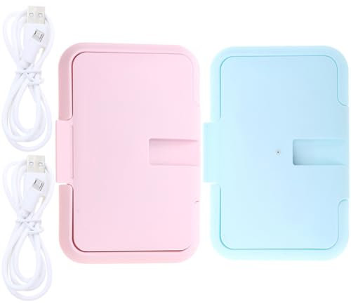 Hoement 2stücke Feuchttuchwärmer Tragbar Für Heizgerät Mit Usb-kabel Spender Für Feuchttücher Passt in Taschen Und Rucksäcken Aus Hochwertigem Material