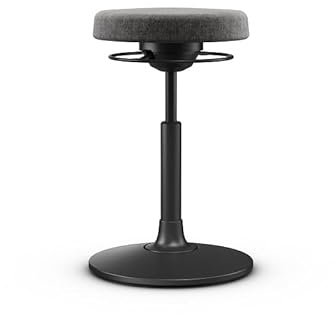 Moll S1 Sitz- & Stehhocker höhenverstellbar | bequemer Bürohocker mit gefederter 3D-Mechanik | ideal fürs ergonomische Homeoffice | Wipp- & Schwenkfunktion fördert Rückenmuskulatur | Made in Germany