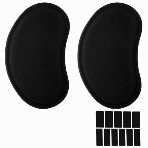 2 PCS Handballenauflage Maus Set mit 2 Rutschfeste Polster Ergonomisches Mousepad Handauflage Rutschfest Handgelenkauflage Maus mit Tastatur Handauflage Wrist Rest Komfort für Büro,Gaming Home Office