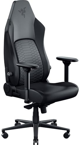 Razer Iskur V2 NewGen - Ergonomic Gaming Chair with Breathable Gen-2 EPU Leather with CoolTouch Technology - HyperFlex Lumbar Support - Ultra-Wide Shoulder Arches and Seat Base | Black