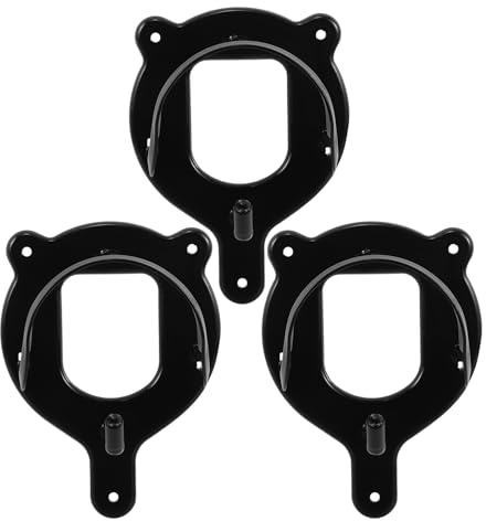 FRCOLOR 3pcs Horse Stable Hooks Metal Halter Hanger Bracket Wall Mount for Barn Organization Tools Equestrian Tack Storage Rack Horse Supplies Accessories