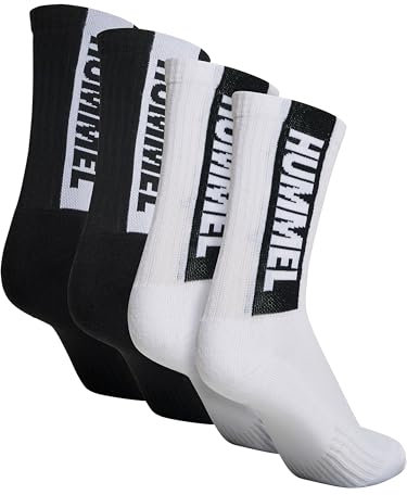 hummel hmlLEGACY Core 4er Pack Socken weissschwarz, 10 (36-40) Herren