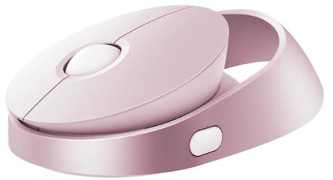 Rapoo| Ratón Láser Inalámbrico Ralemo Air 1 (Ratón Inalámbrico, Conexión Multimodal, ratón Bluetooth, Compatible con Varios Dispositivos, Batería Duradera, Sensor de 3200 PPP) Color Rosa