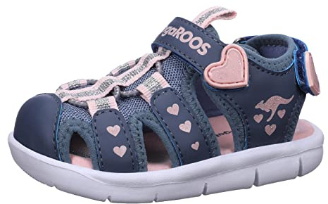 KangaROOS Sandalias K-mini unisex para niños, Grisaille Frost Pink, 21 EU