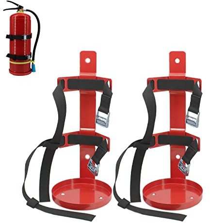 MANNIFEN Fire Extinguisher Bracket, Heavy Duty, Compatible with 1Kg-2Kg Fire Extinguishers, 2pcs