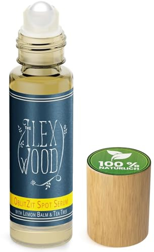 The Ilex Wood - Oblitzit Topical Spot Serum - An all-natural vegan spot and acne soothing serum with Tea Tree, Lemon Balm and Hemp Seed Oil - 10ml
