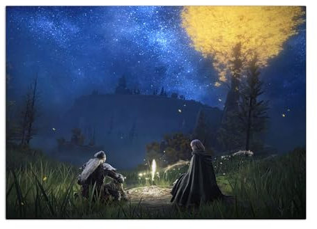 Displate Elden Ring Metal Poster Magnetische Befestigung Offiziell Lizenziert Bilder Lands Between - Site of Lost Grace Poster 67,5x48cm