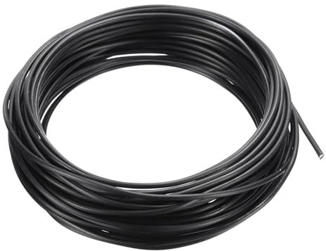 PATIKIL 2mm Bonsai Entrenamiento Alambre, 1 Rollo Floral Alambre Tallos Anodizado Aluminio Árbol Alambre 32.8 Pies Total para Jardinería Rama Fijación, Negro